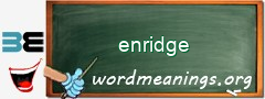 WordMeaning blackboard for enridge